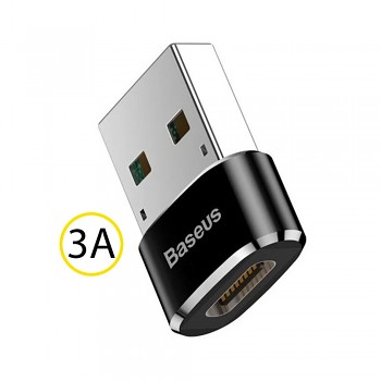 Baseus OTG Adaptér CAAOTG-01 USB-C na USB Plug and Play 3A Černý