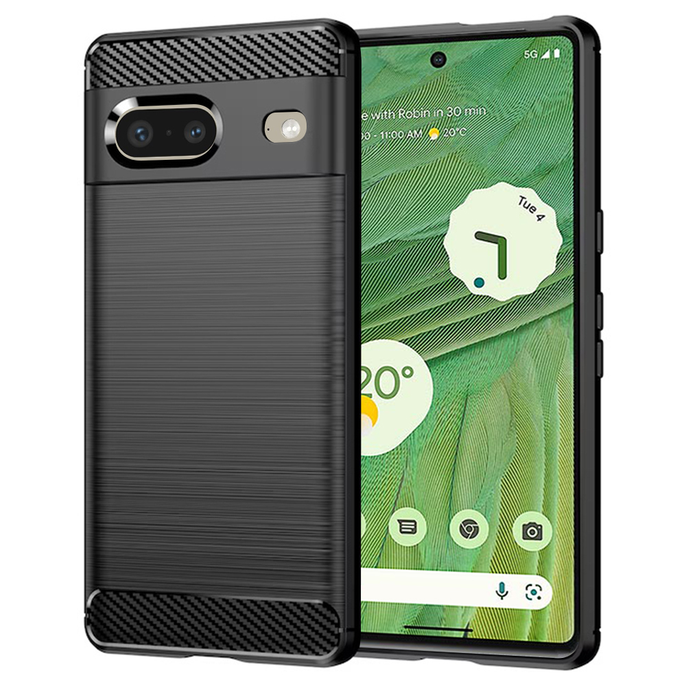 Techsuit Karbon Silikon Google Pixel 7 Černý