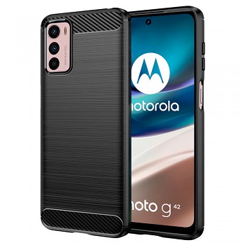 Techsuit Karbon Silikon Motorola Moto G42 Černý