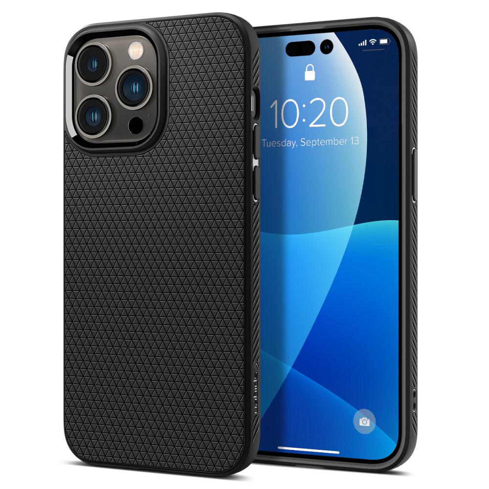 Levně Spigen Liquid Air iPhone 14 Pro Max Matná černá