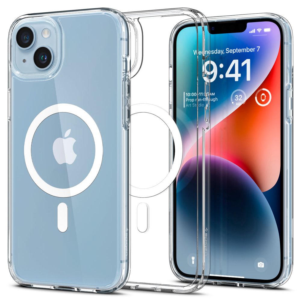 Levně Spigen Ultra Hybrid MagSafe iPhone 14 Bílý