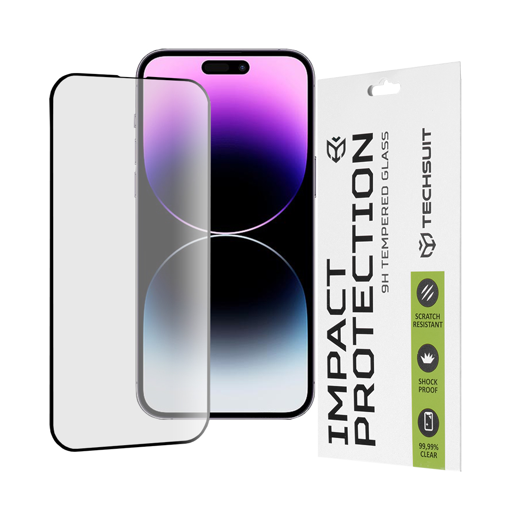 Levně Techsuit 111D Celoplošné sklo iPhone 14 Pro Max Černé