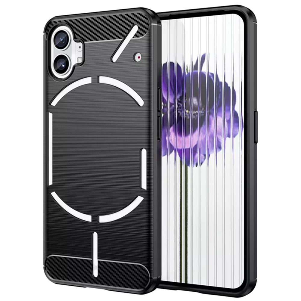 Levně Techsuit Karbon Silikon Nothing Phone (1) Černý