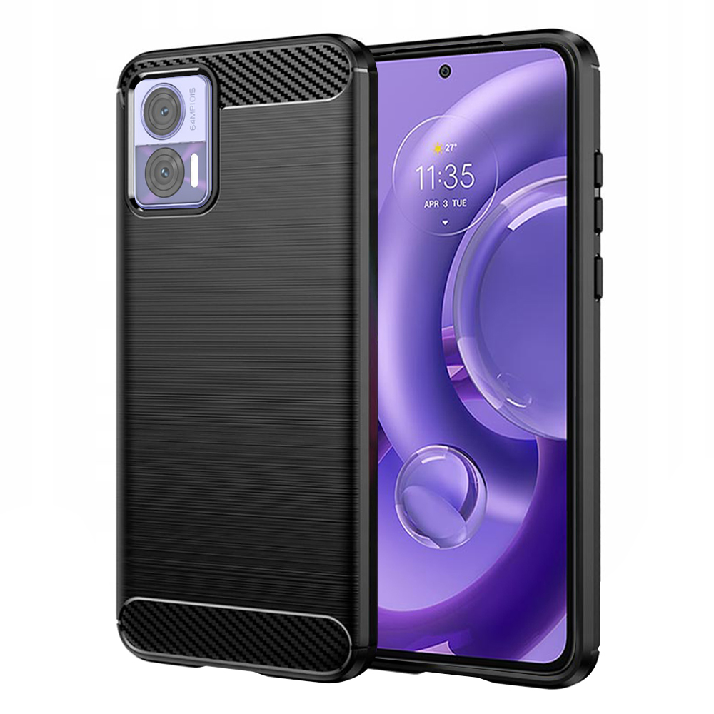 Levně Techsuit Karbon Silikon Motorola Edge 30 Neo Černý