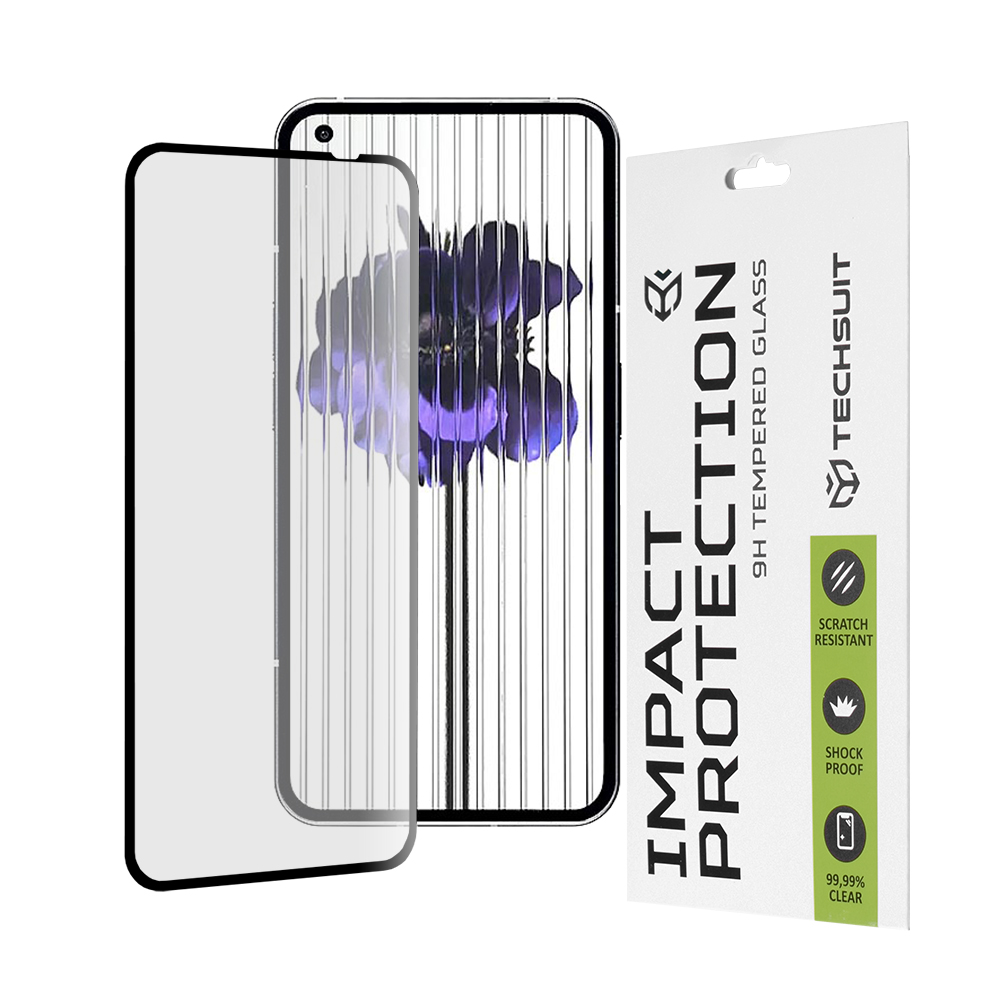 Levně Techsuit 111D Celoplošné lepené sklo Nothing Phone (1) Černé
