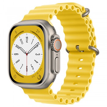 Techsuit Řemínek W038 Apple Watch 42-49mm Žlutý