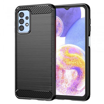 Techsuit Karbon Silikon Samsung Galaxy A23 4G A23 5G Černý