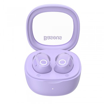 Baseus Bowie WM02 Bezdrátová TWS sluchátka fialová