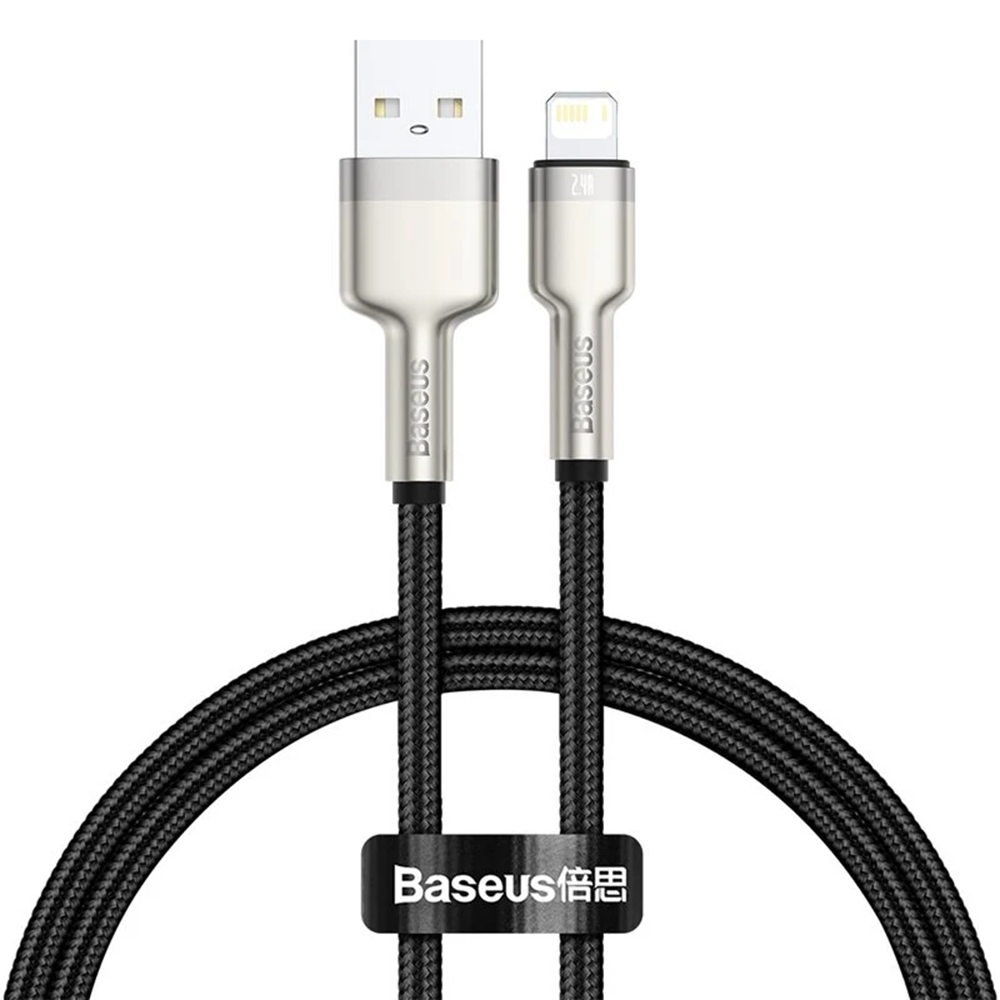 Levně Baseus Kabel Cafule Metal USB to Lightning 2m Černý