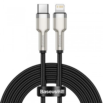 Baseus Kabel Cafule Type-C na Lightning 20W 2m Černý