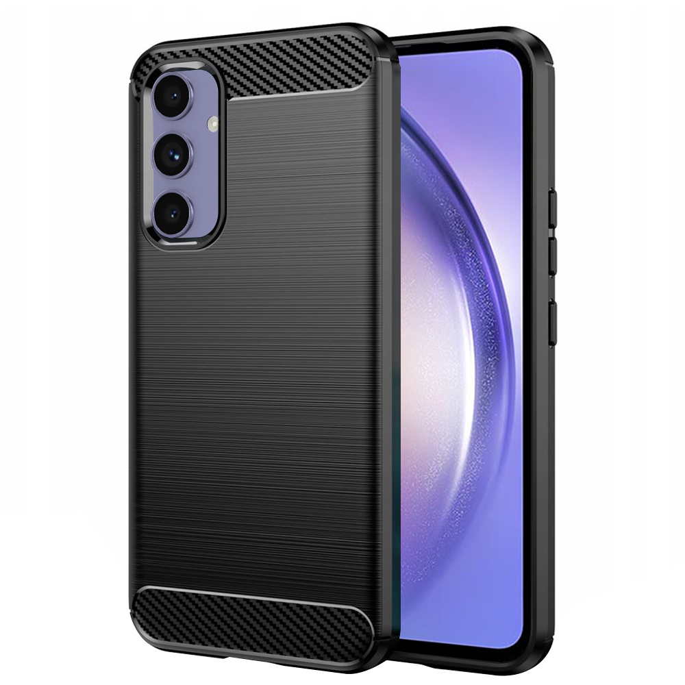 Levně Techsuit Karbon Silikon Samsung Galaxy A54 Černý