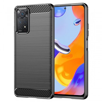 Techsuit Karbon Silikon Xiaomi Redmi Note 11 Pro 4G 5G 12 Pro 4G Černý