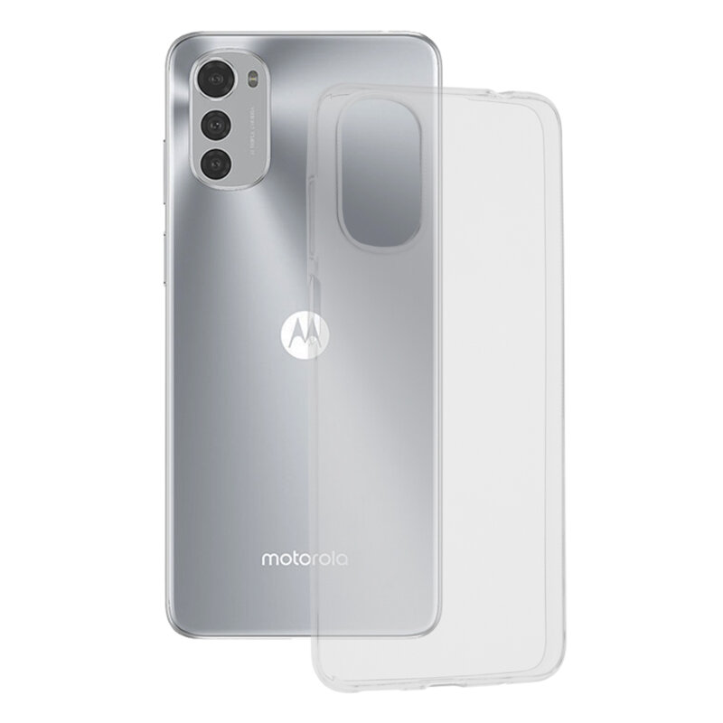 Levně Techsuit Průhledný silikon Motorola Moto E32 Moto E32s