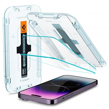 Spigen Glas.tR EZ-FIT iPhone 14 Pro Max 2 kusy Průhledné