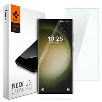 Spigen Neo Flex 2 kusy Samsung Galaxy S23 Ultra Průhledné