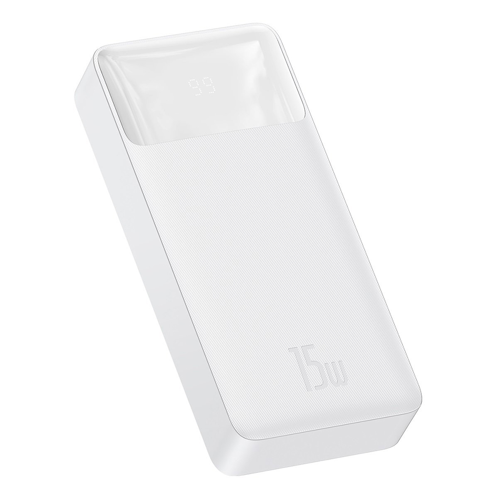 Levně Baseus Powerbanka Bipow 20000mAh 15W Digitální displej Bílá