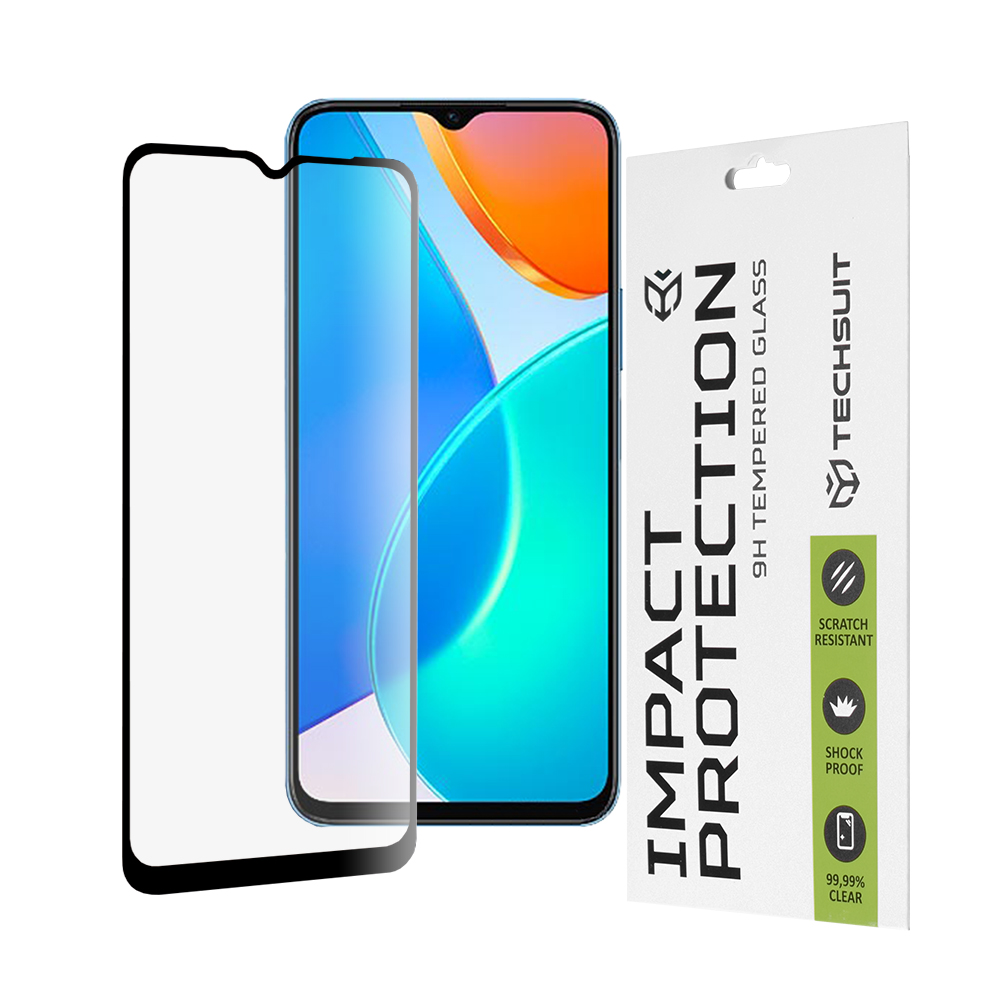 Levně Techsuit 111D Celoplošné sklo Honor X6 X8 5G 70 Lite Black