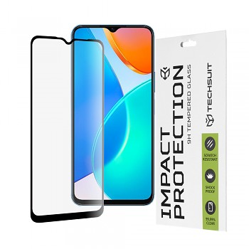 Techsuit 111D Celoplošné sklo Honor X6 X8 5G 70 Lite Black