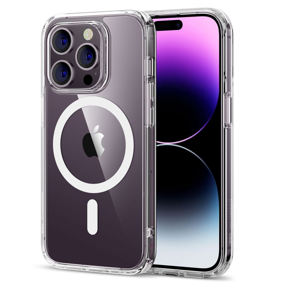 Levně ESR Classic Hybrid HaloLock kryt iPhone 14 Pro průhledný