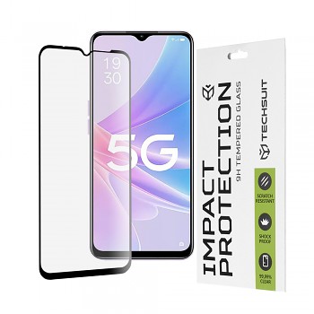 Techsuit 111D Celoplošné celolepicí sklo Oppo A58 5G A78 5G Černé