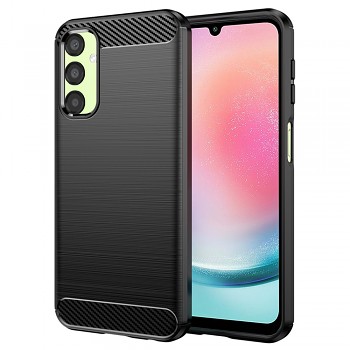 Techsuit Karbon Silikon Samsung Galaxy A24 Černý