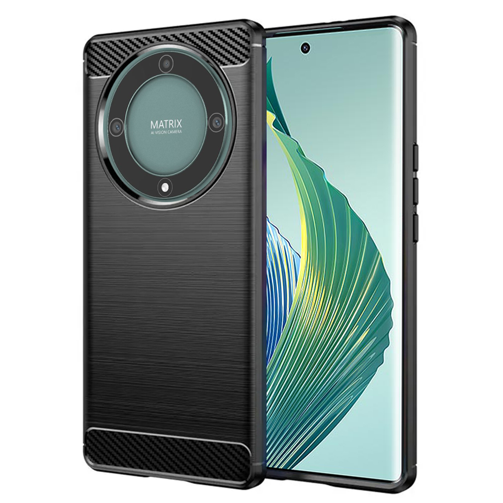 Levně Techsuit Karbon Silikon Honor Magic5 Lite Black