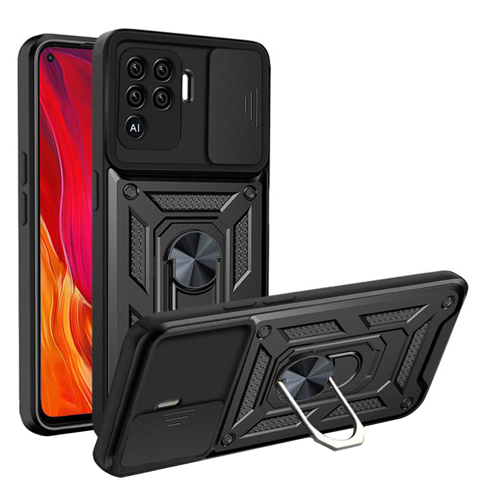 Levně Techsuit CamShield Řada Oppo A94 4G Reno5 Lite Černá