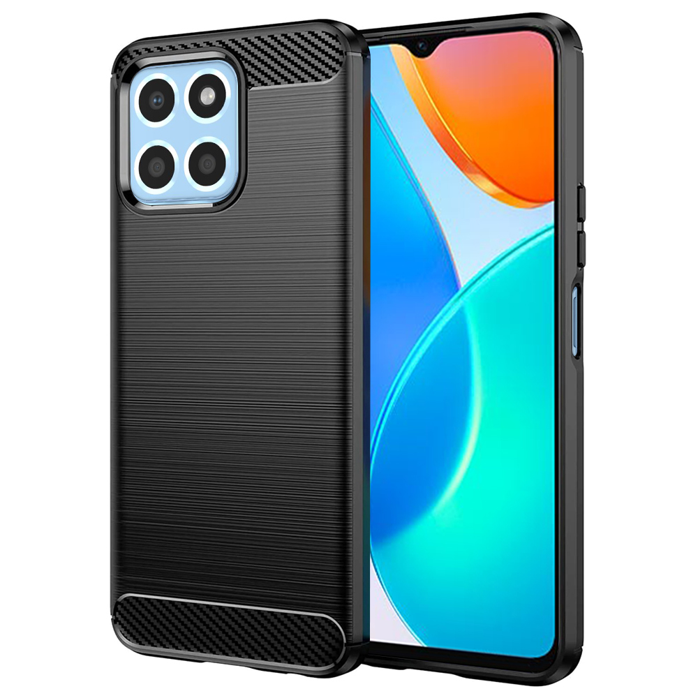 Levně Techsuit Karbon Silikon Honor X6 X8 5G 70 Lite Černý