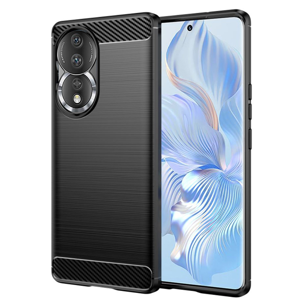 Levně Techsuit Karbon silikon Honor 90 Honor 80 Černé