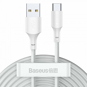 Baseus Kabel TZCATZJ-02 USB na Type-C Rychlonabíjení 40W 1.5m Bílý