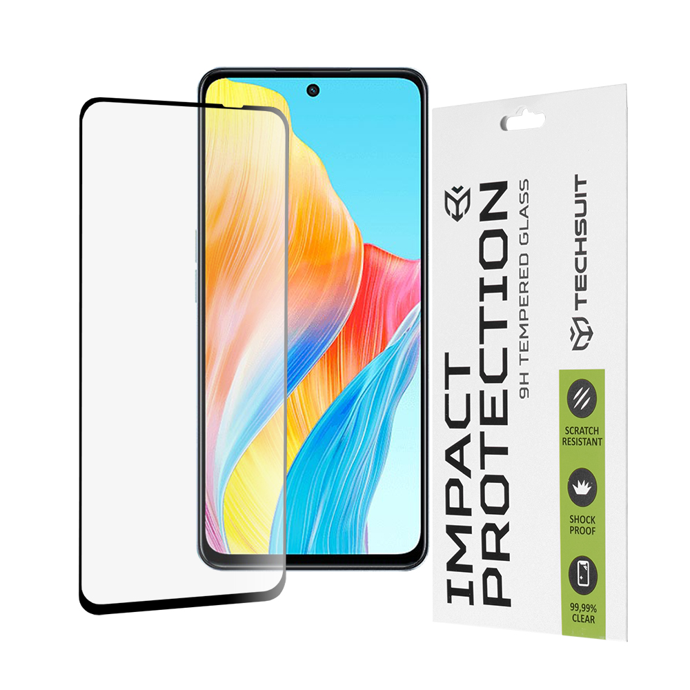 Levně Techsuit 111D Celoplošné sklo Oppo A98 5G A79 5G A58 4G Black