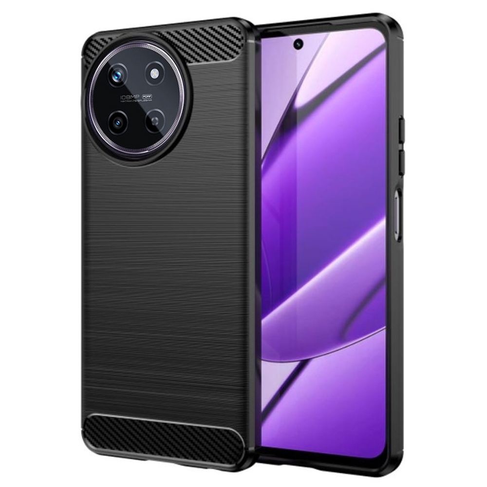 Levně Techsuit Karbon Silikon Realme 11 Černý
