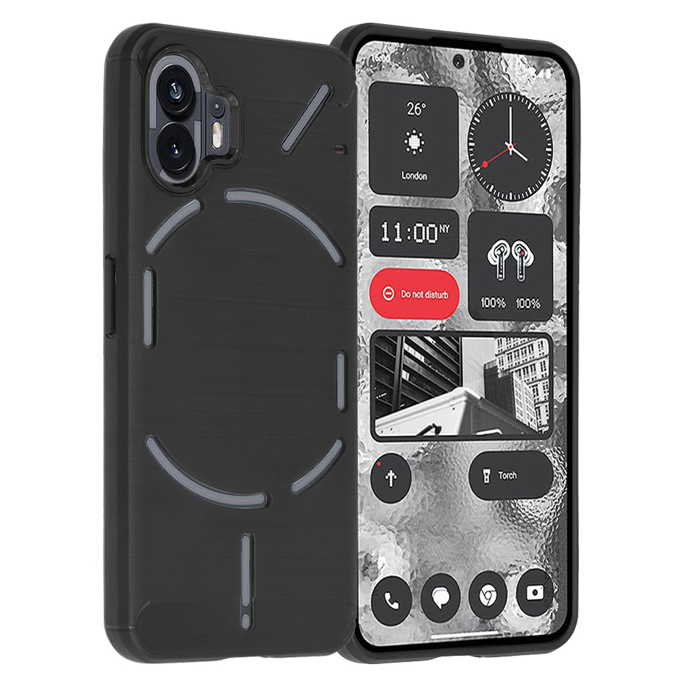 Levně Techsuit Karbon Silikon Nothing Phone (2) Black
