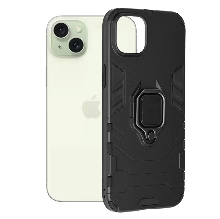 Levně Techsuit Silikonové pouzdro iPhone 15 Plus Black