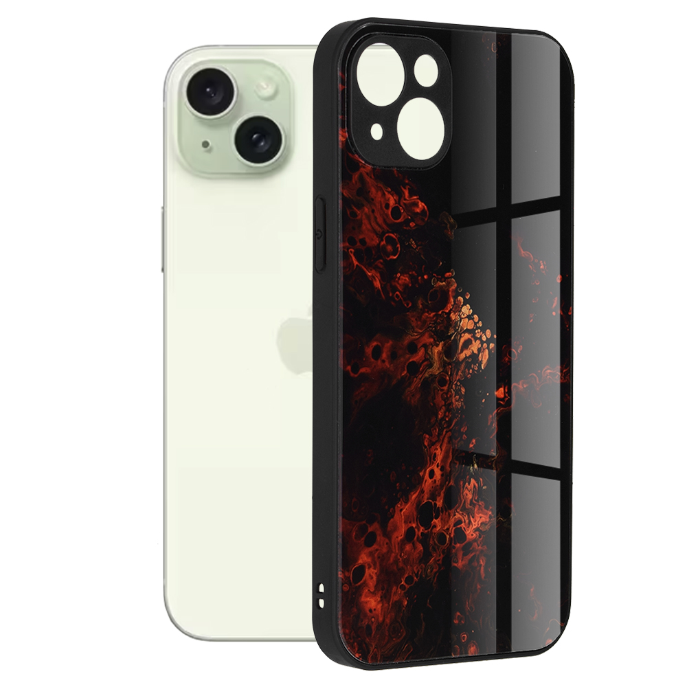 Techsuit Glaze Series iPhone 15 Plus Červená mlhovina