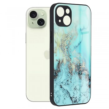 Techsuit Řada Glaze iPhone 15 Plus Modrý oceán