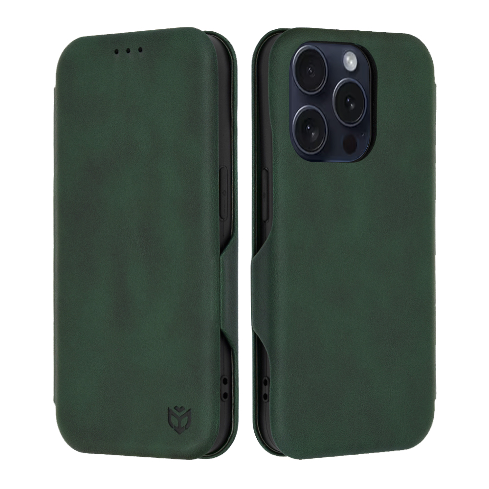 Levně Techsuit Bezpečná Peněženka Plus iPhone 15 Pro Zelená