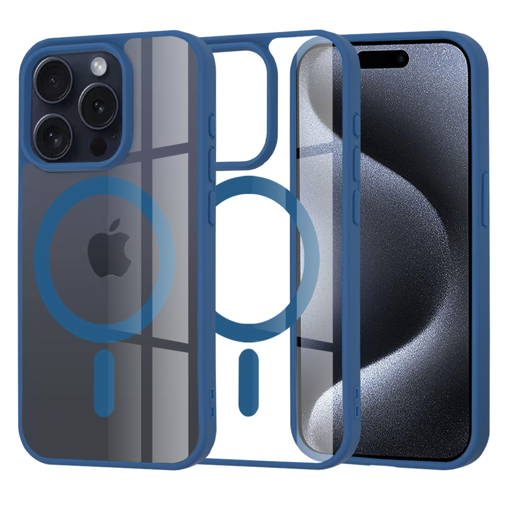 Levně Techsuit MagSafe Pro iPhone 15 Pro Modrý