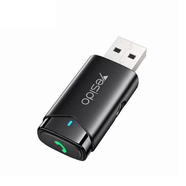 Yesido YAU40 Bezdrátový Aux přijímač Handsfree HD zvuk Black