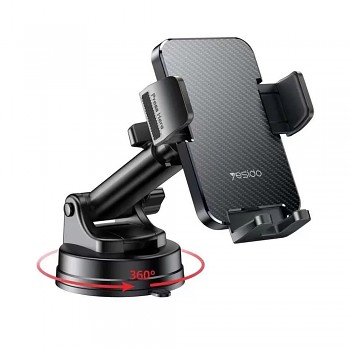 Yesido C173 Držák do auta Na sklo a palubku Černý