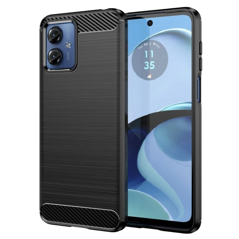 Levně Techsuit Karbon Silikon Motorola Moto G14 Černý