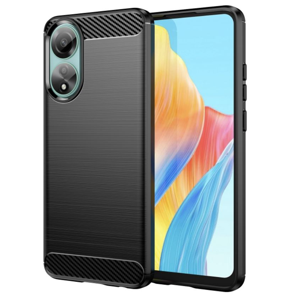 Levně Techsuit Karbon Silikon Oppo A78 4G Černá
