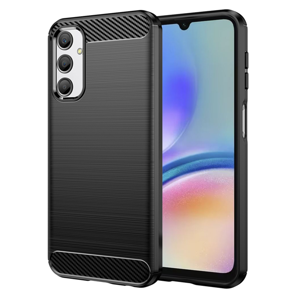 Levně Techsuit Karbonový Silikon Samsung Galaxy A05s Černý