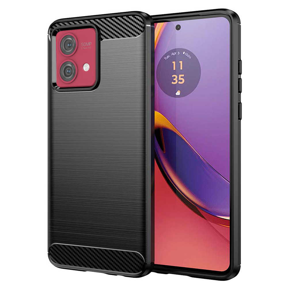 Levně Techsuit Karbon Silikon Motorola Moto G84 Černý