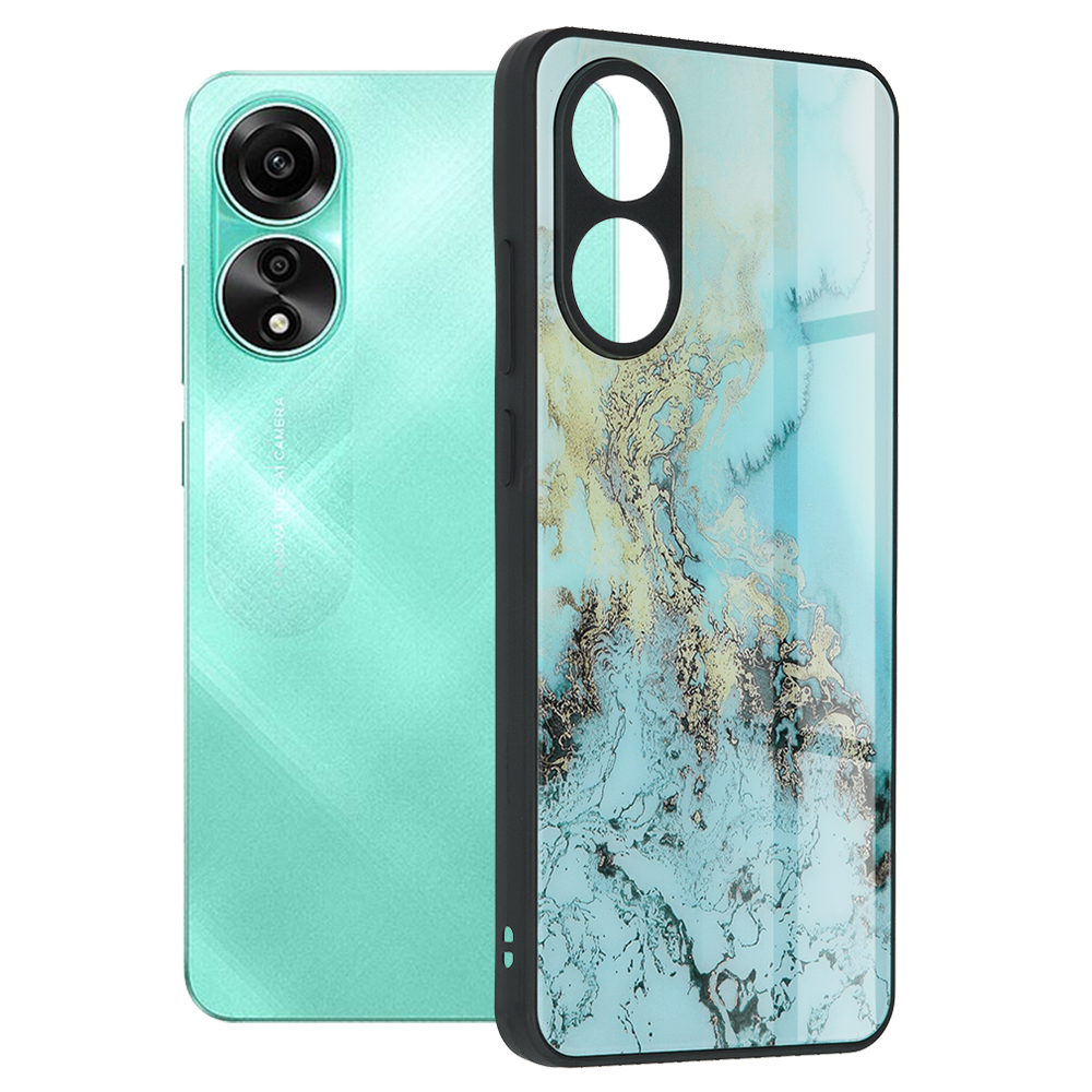 Levně Techsuit Řada Glaze Oppo A78 4G Modrý oceán