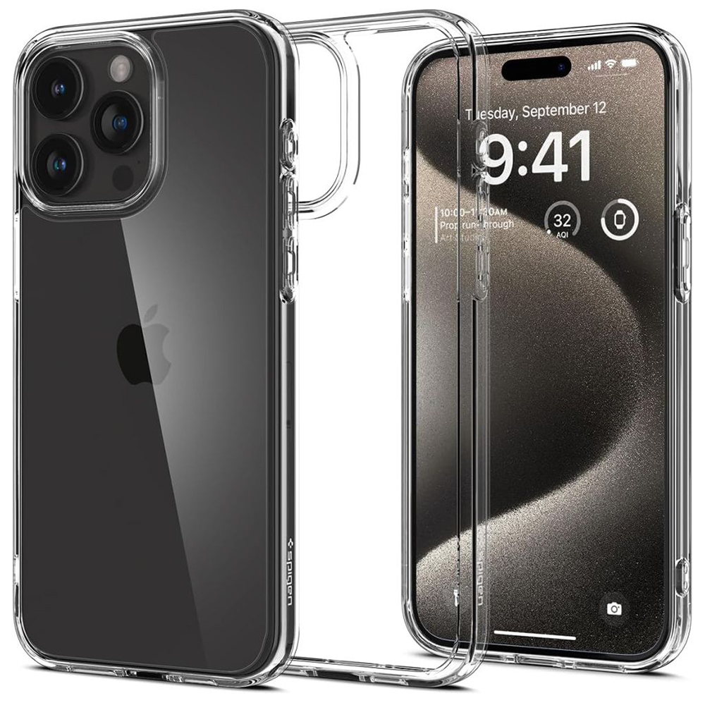 Levně Spigen Ultra Hybrid iPhone 15 Pro Max Průhledný