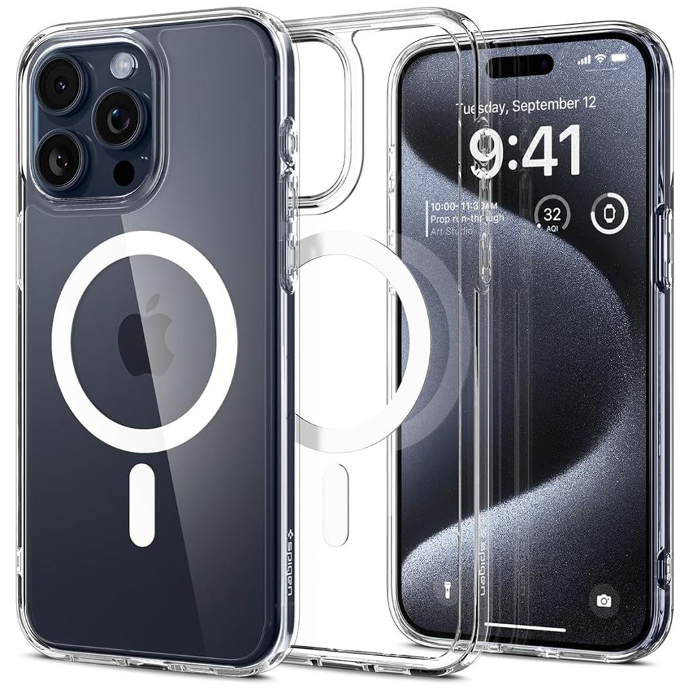 Levně Spigen Ultra Hybrid MagSafe iPhone 15 Pro Max Bílý