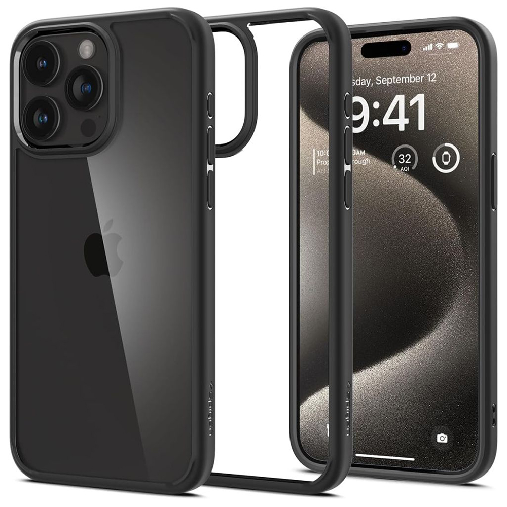Levně Spigen Ultra Hybrid iPhone 15 Pro Max Matná černá