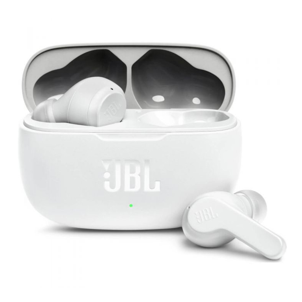 Levně JBL Bezdrátová sluchátka Wave 200 Bluetooth 5.0 Mikrofon Bílá