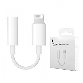 Apple Originální audio adaptér A1749 Lightning na Jack 3.5mm Bílý